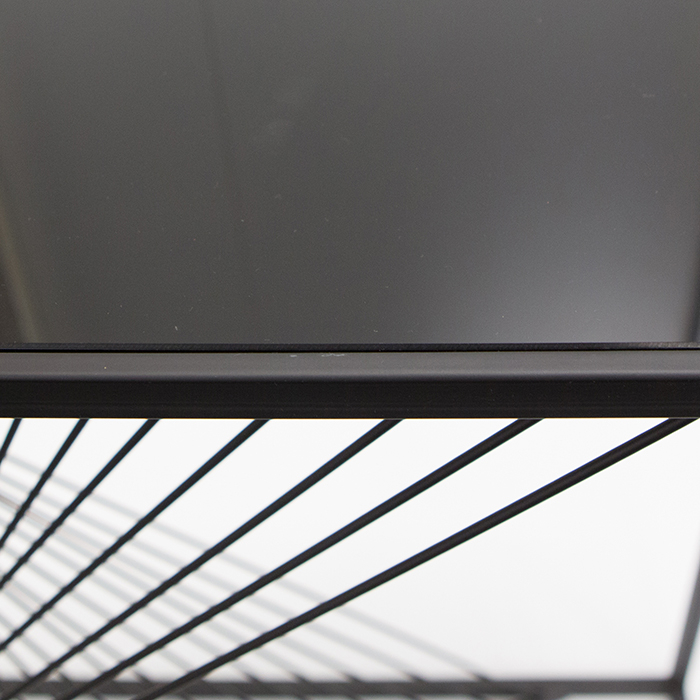 Consola Ray metal/sticla, negru , 107x31x79 cm [3]