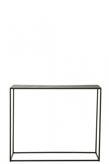 Consola Rectangle, Metal, Negru, 110x35x90 cm [2]