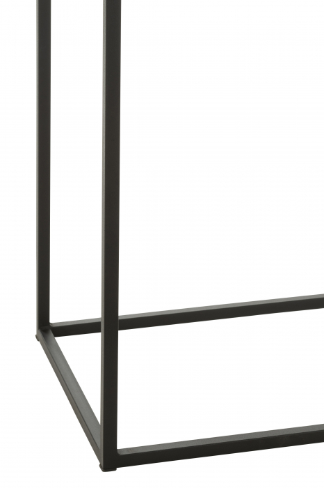 Consola Rectangle, Metal, Negru, 110x35x90 cm [4]