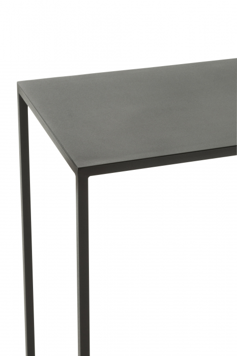 Consola Rectangle, Metal, Negru, 110x35x90 cm [5]