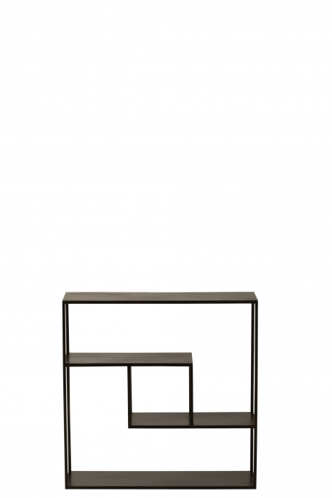 Consola Rectangle, Metal, Negru, 65x17x65 cm [2]