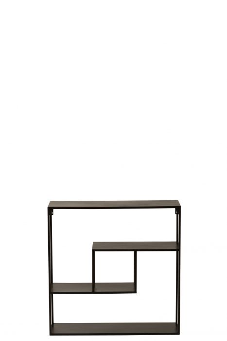 Consola Rectangle, Metal, Negru, 65x17x65 cm [4]