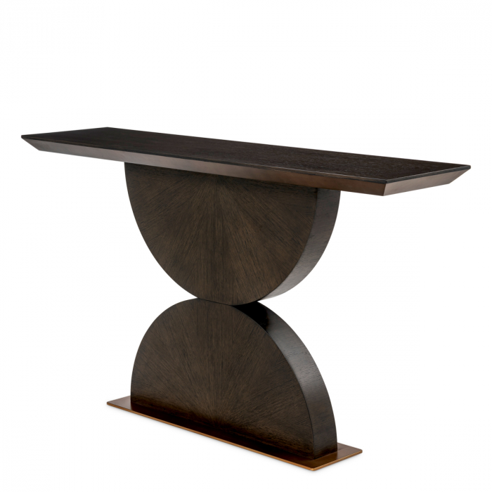 Consolă Spring, furnir din stejar, mocha, Dims: W. 150 | D. 36 | H. 86.5  (CM) [5]