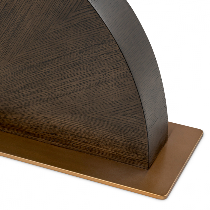 Consolă Spring, furnir din stejar, mocha, Dims: W. 150 | D. 36 | H. 86.5  (CM) [7]