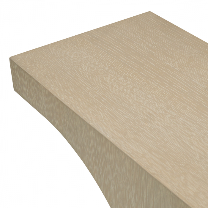 Consolă Thaddeus, furnir stejar, finisaj alamă periată, Dimensiuni: W. 130 | D. 30 | H. 80.5   [7]