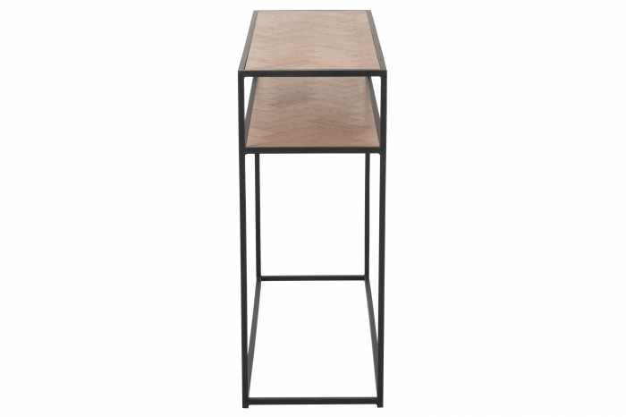 Consola Zigzag, Lemn, Negru, 100x35x85 cm [3]