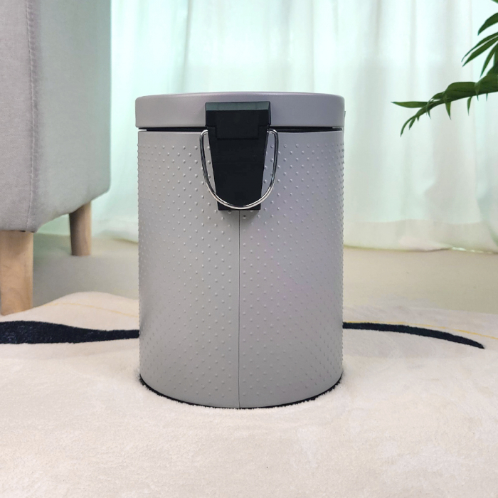 Cos de gunoi cu pedala EMBOSS, 5 litri, gri [4]