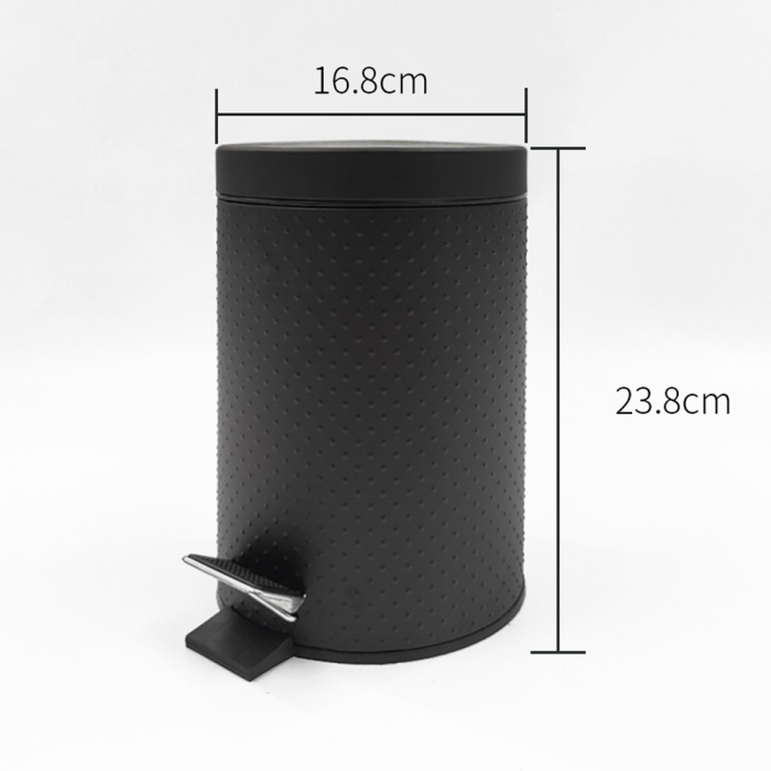 Cos de gunoi cu pedala YODA, 3 litri, negru [4]