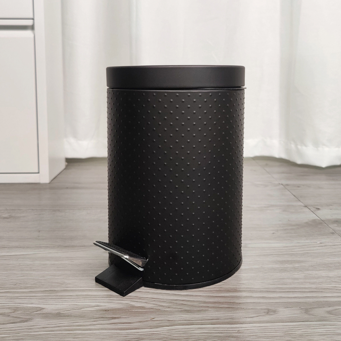 Cos de gunoi cu pedala YODA, 3 litri, negru [2]