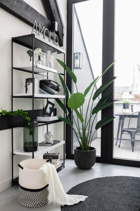 Covor, Fibre naturale, Negru, 150x150x1 [5]