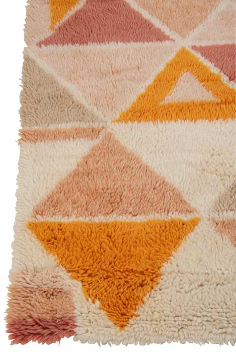 Covor geometric din lana multicolor | L 300X l 200X H 3 cm [3]