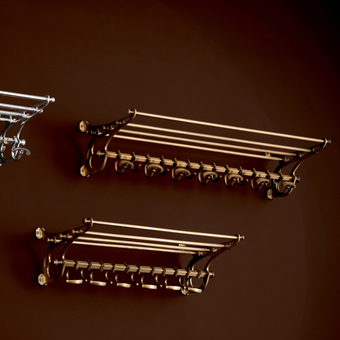 Cuier, Hudson L, finisaj din alamă cu aspect vintage [3]