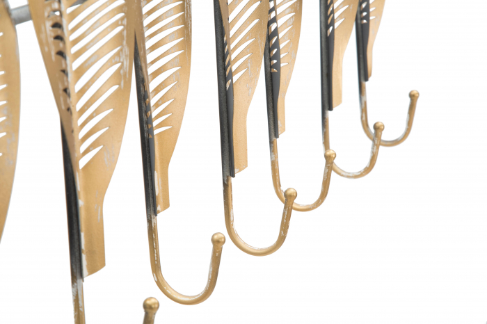 Cuier Long Leaf, Fier, Auriu, 65x42.5x6 cm [2]