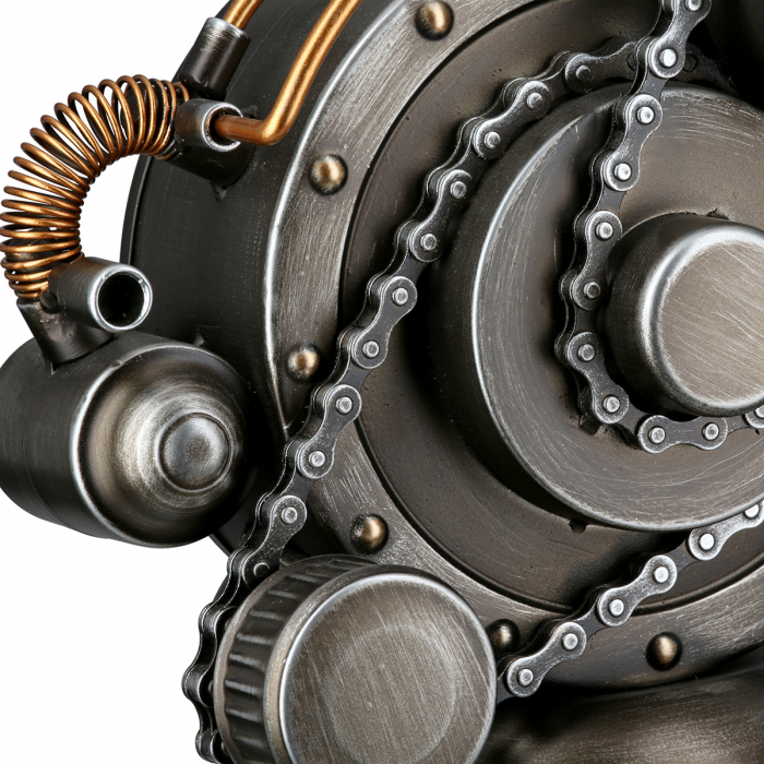 Cutie de economii, rotundă, Cada, Metal, argintiu, PU 1, L. 13,5 cm, L. 24 cm, H. 25 cm [4]