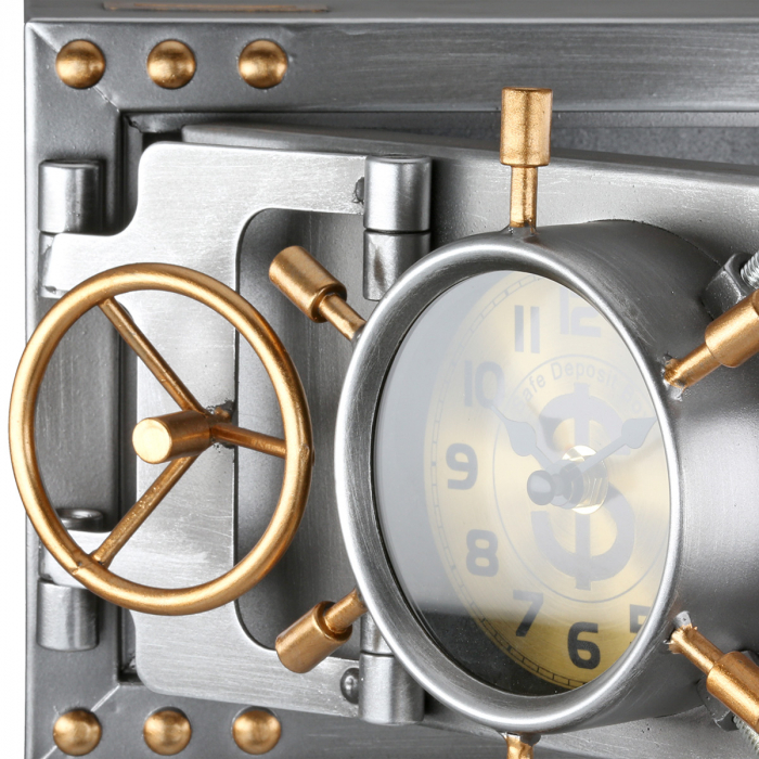 Cutie de economii, Seif, Metal, argintiu, PU 1, L. 16,5 cm, L. 24 cm, H. 17,5 cm [5]