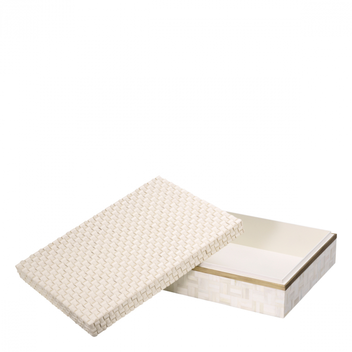 Cutie depozitare Seaside L alb crem, Dims: L. 40 | W. 30 | H. 11 (CM) [3]