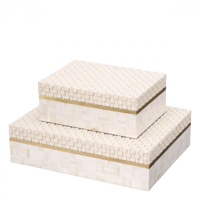 Cutie depozitare Seaside S alb crem, Dims: L. 28.5 | W. 20.5 | H. 11.5 (CM) [4]