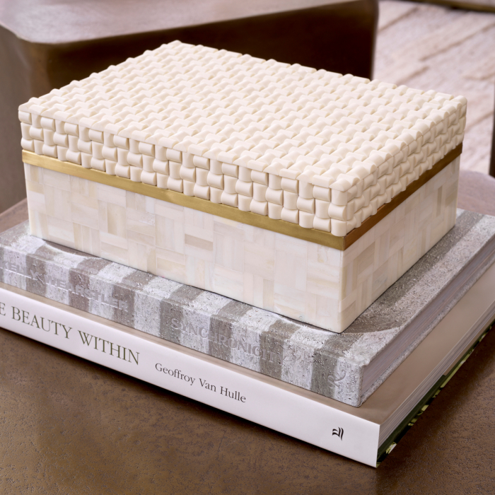 Cutie depozitare Seaside S alb crem, Dims: L. 28.5 | W. 20.5 | H. 11.5 (CM) [2]