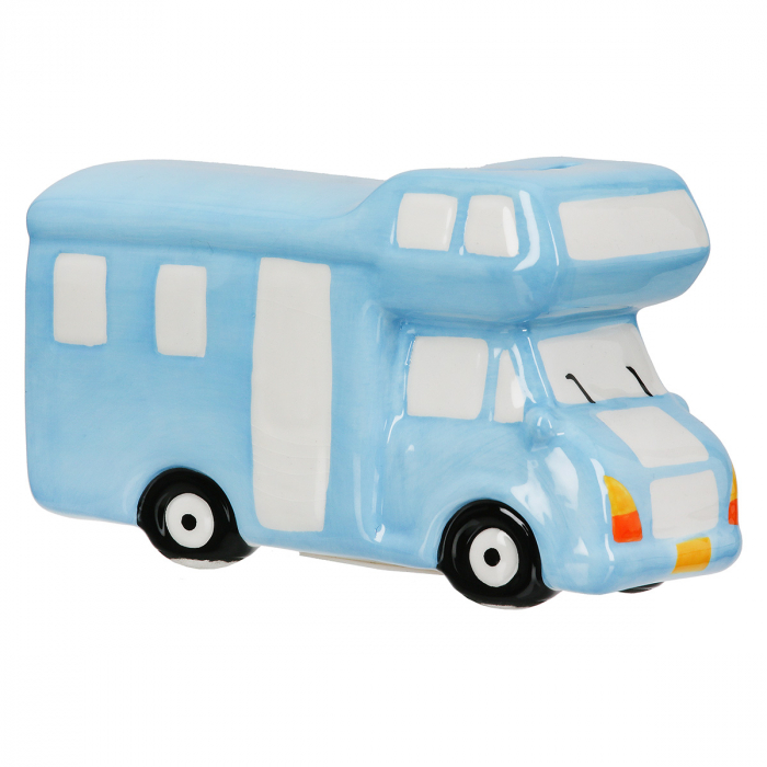 Cutie Economii, Motorhome, Ceramica, albastru, PU 6, L. 7 cm, L. 14,5 cm, H. 9 cm [2]