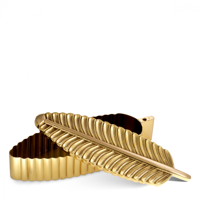 Cutie La Plume din alama lustruita [3]