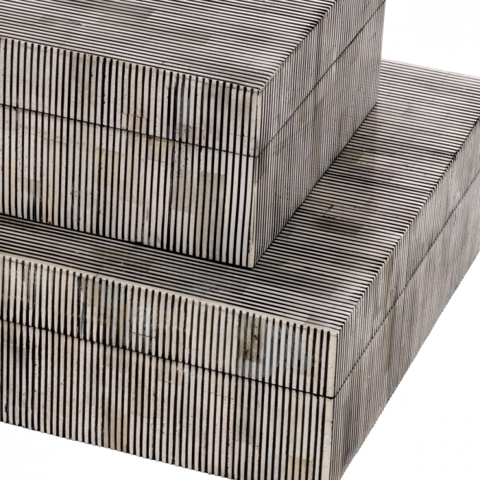 Cutie Lucille L negru alb, Dims: L. 31.5 | W. 41 | H. 11  (CM) [4]