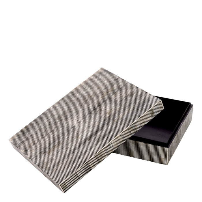 Cutie Lucille L negru alb, Dims: L. 31.5 | W. 41 | H. 11  (CM) [2]