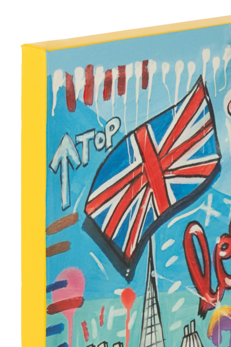 Decor perete London, popart canvas mix | L 150X l 3.8X H 110 cm [2]