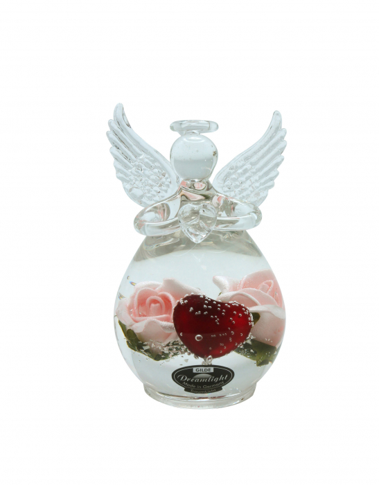 Decoratiune Angel Petit Valentina, Sticla, Multicolor, 6.9x10x6.3 cm [2]