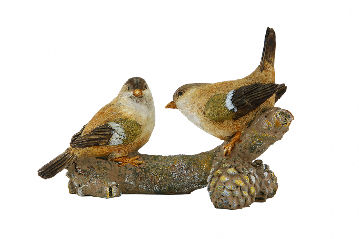 Decoratiune Birds on Branch, rasina, multicolor, 16,5x7,5x11 cm [2]