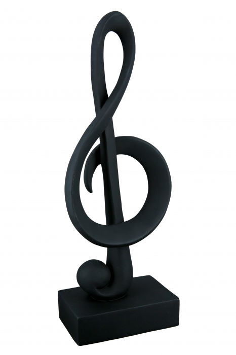 Decoratiune Clef, Rasina, Negru, 15x39x8.5 cm [4]