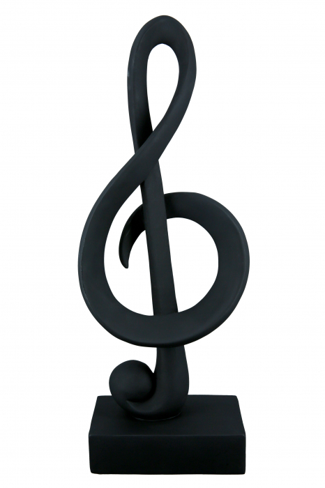 Decoratiune Clef, Rasina, Negru, 15x39x8.5 cm [3]