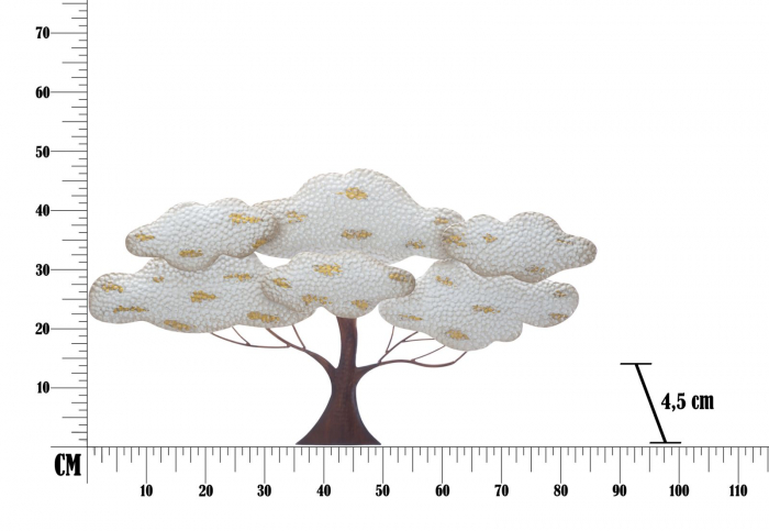 Decoratiune de perete ALBERO LIGHT (cm) 90X4,5X49,5 [7]