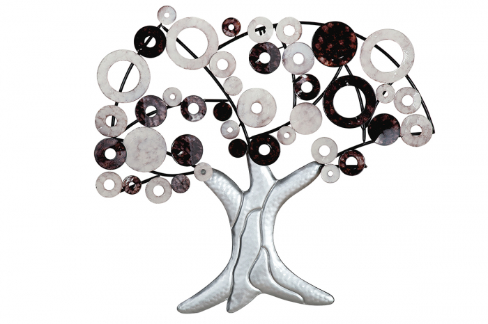 Decoratiune de perete B&W, metal, 89X79X5.5 cm [2]