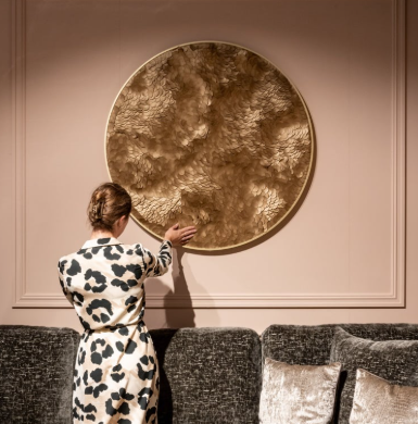 Decoratiune de perete Bloom auriu 110 cm [5]