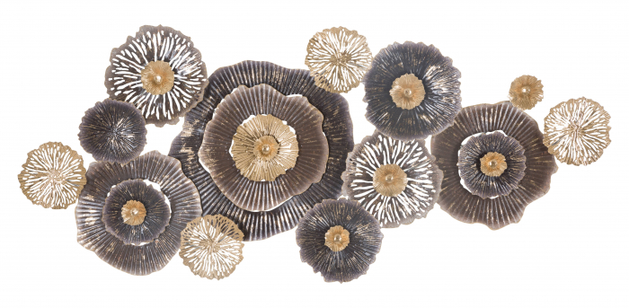 Decoratiune de perete Browny - A -, Fier, Multicolor, 73.5x167,6x7.6 cm [5]