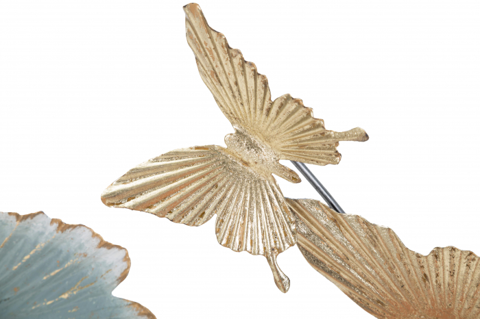 Decoratiune de perete Campur Round, Fier, Multicolor, 74x78.5x5 cm [2]