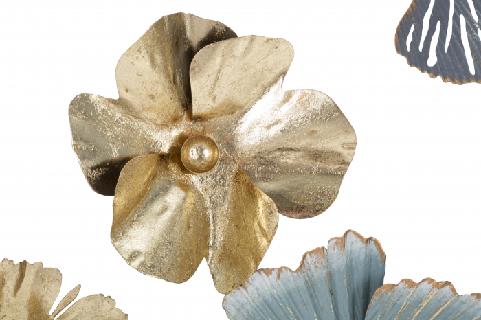 Decoratiune de perete Campur Round, Fier, Multicolor, 74x78.5x5 cm [4]