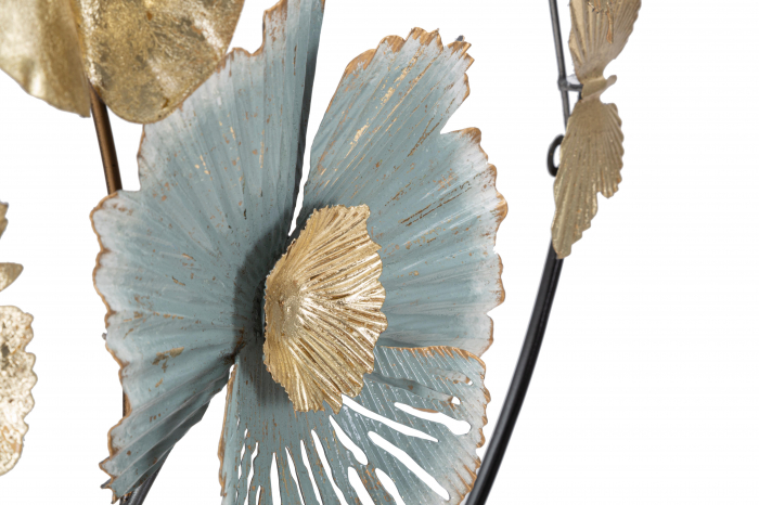 Decoratiune de perete Campur Round, Fier, Multicolor, 74x78.5x5 cm [3]