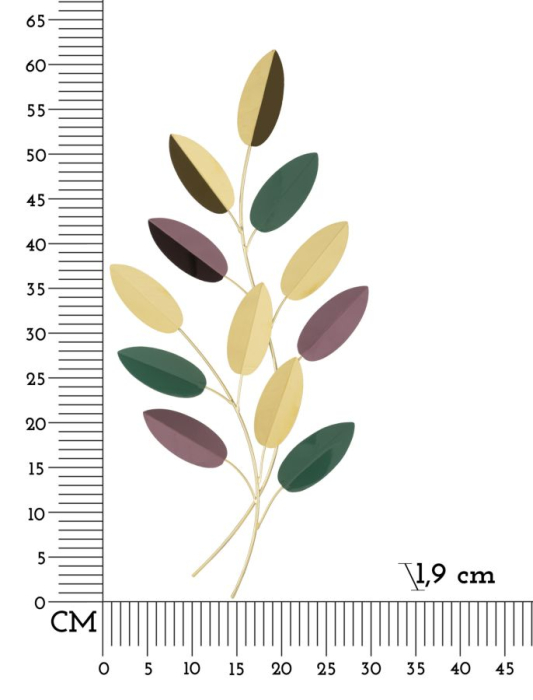 Decoratiune de perete colorat 31x1,9x61 cm [6]