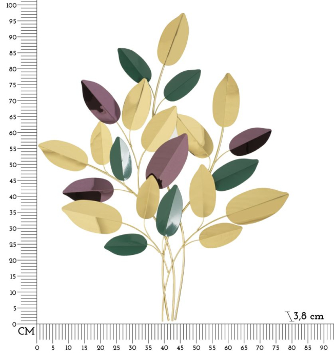 Decoratiune de perete colorat cm 81,9x3,8xx97 [6]