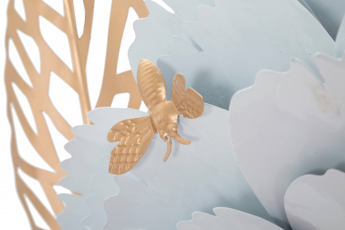 Decoratiune de perete Décor, Fier, Alb/Auriu, 60x158x9 cm [3]