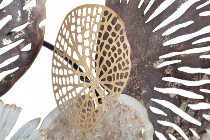 Decoratiune de perete Dark, Fier, Multicolor, 58x97,2x8 cm [4]