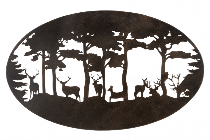 Decoratiune de perete DEER, metal, 90x55 cm [2]