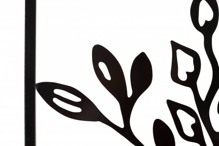 Decoratiune de perete Elegant -A-, Fier, Negru, 80x60x1 cm [3]