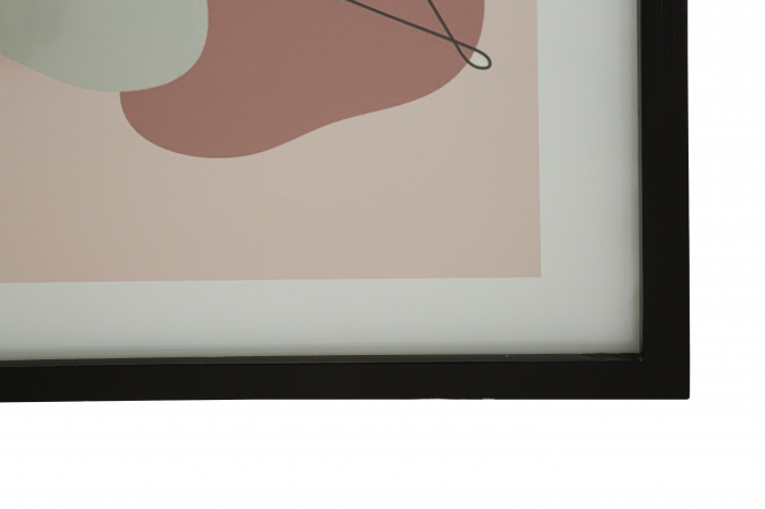 Decoratiune de perete Face -A-, MDF/Sticla, Multicolor, 47x35x2 cm [3]