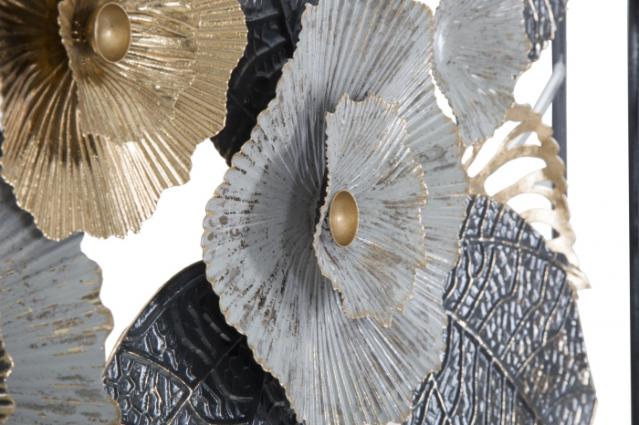 Decoratiune de perete, fier, multicolor, 120X7X59 cm [5]