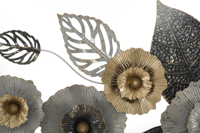 Decoratiune de perete, fier, multicolor, 120X7X59 cm [4]