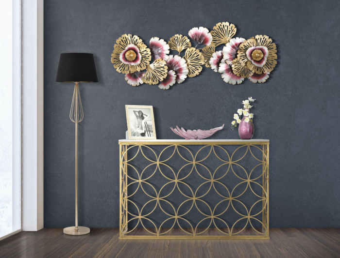 Decoratiune de perete, fier, multicolor, 130X5.5X54 cm [1]