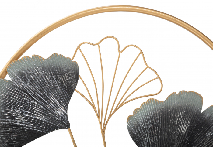 Decoratiune de perete Flower Simple, Fier, Multicolor, 45.5x45.5x3.5 cm [4]