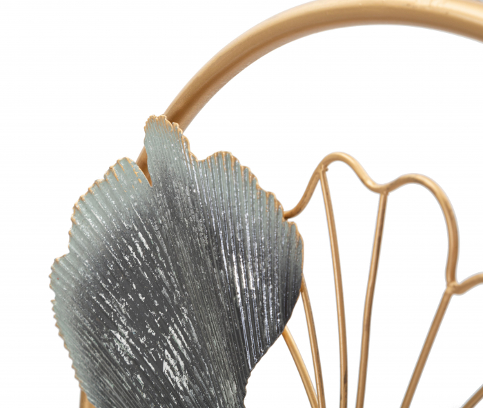 Decoratiune de perete Flower Simple, Fier, Multicolor, 45.5x45.5x3.5 cm [2]